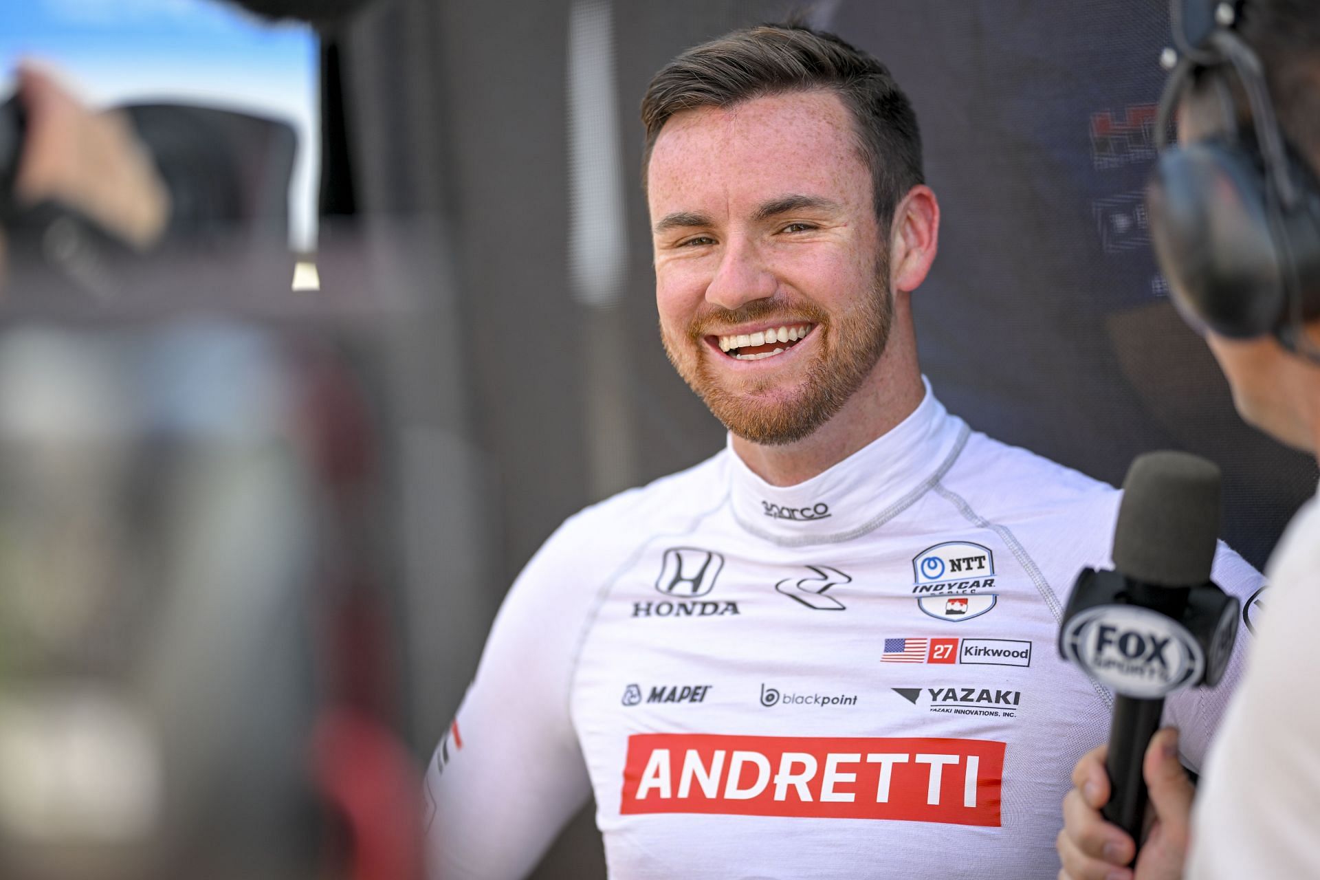 Kyle Kirkwood at the 2025 NTT IndyCar Series Honda Indy 200 at Mid-Ohio - Source: Getty